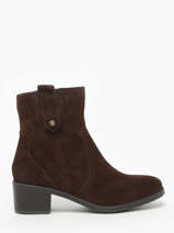 Enkellaarsjes Met Hak Uit Leder Tt. bagatt Bruin women 14006100